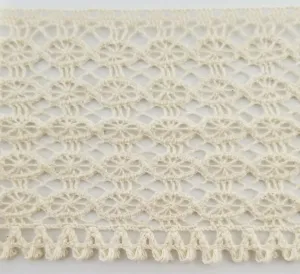 3" Cotton Cluny Lace Trimming - 8 Continuous Yards