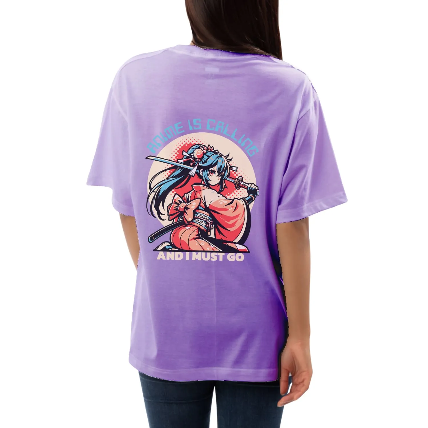 Anime calling Womens Oversized T-shirt