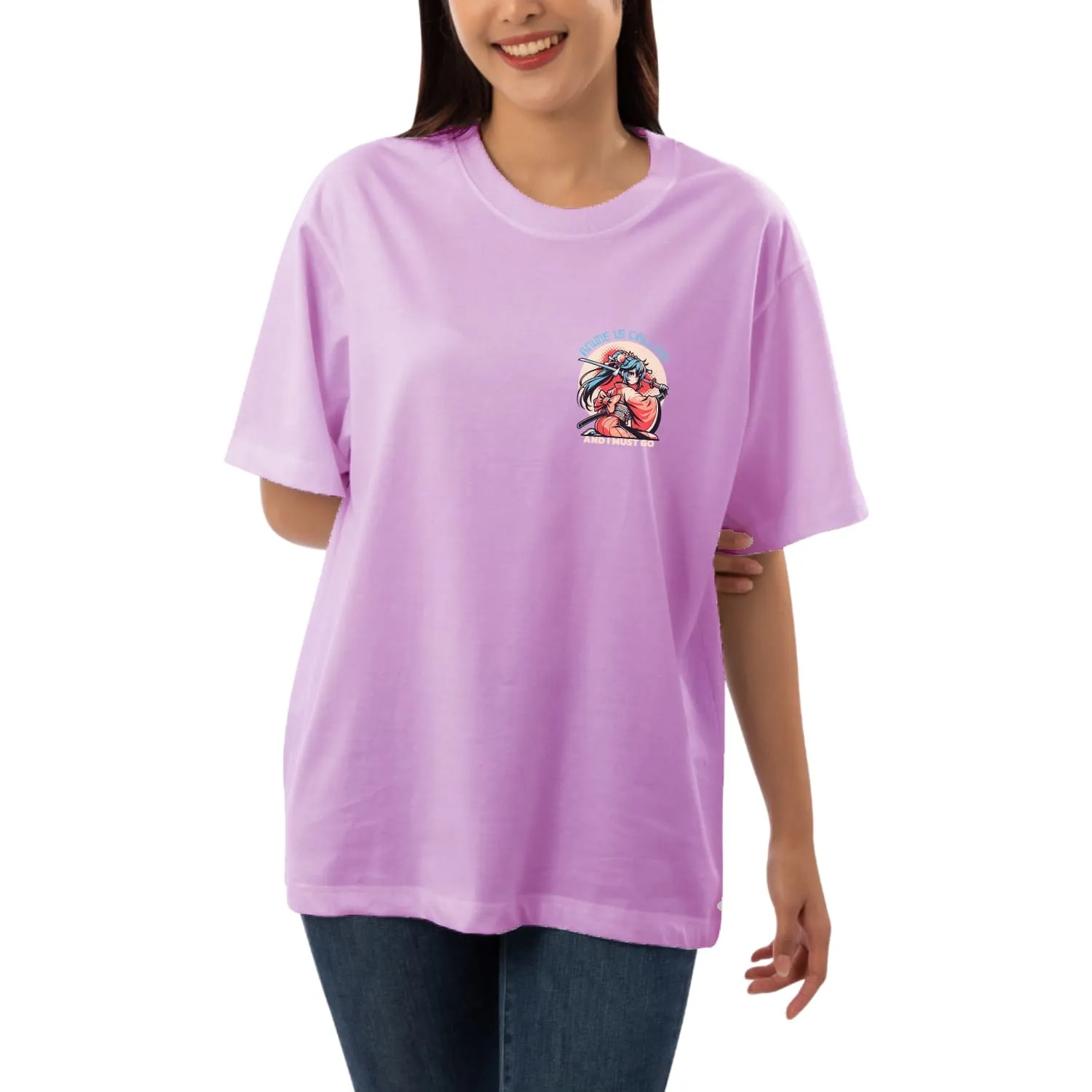 Anime calling Womens Oversized T-shirt