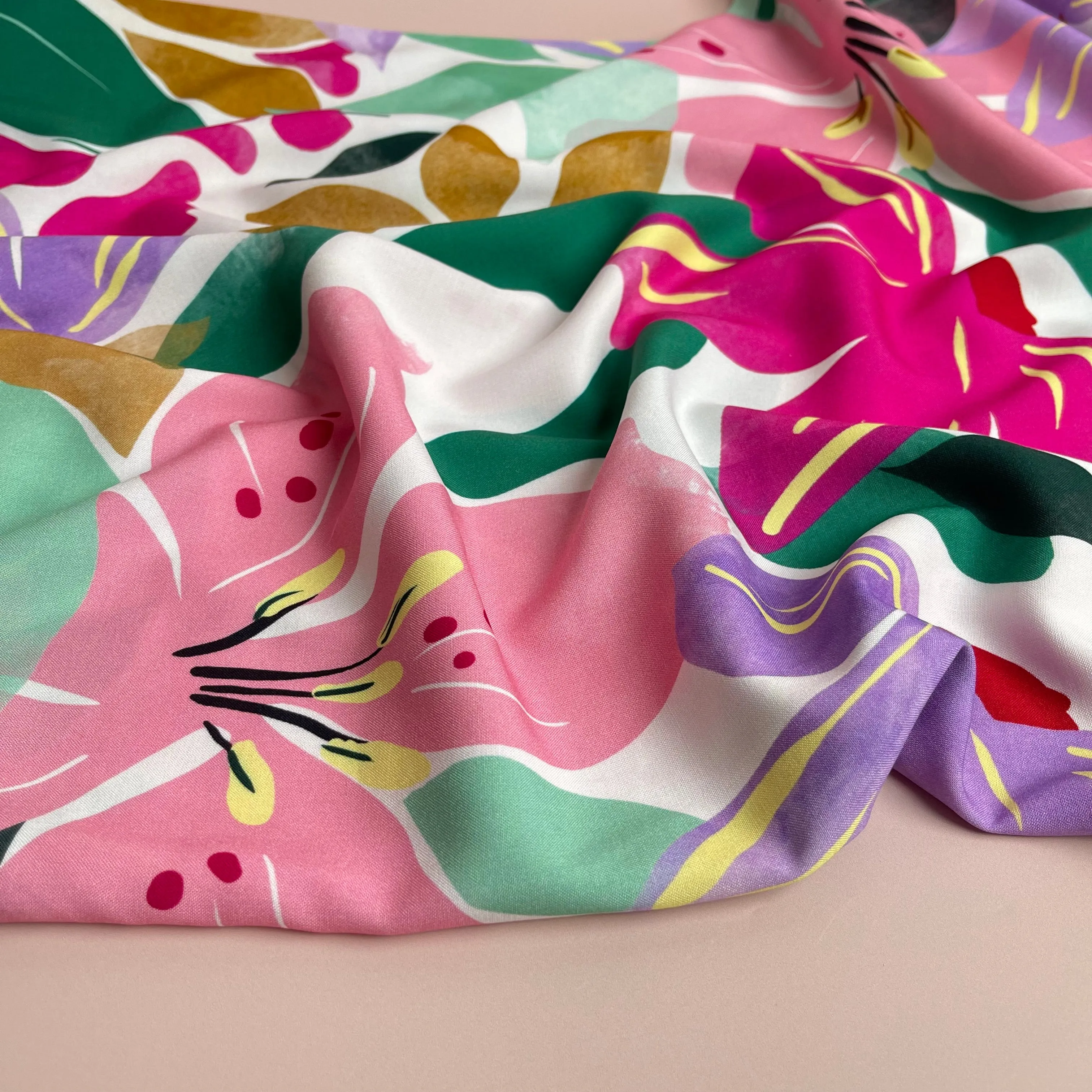 Atelier Jupe - Colour Splash Viscose Fabric