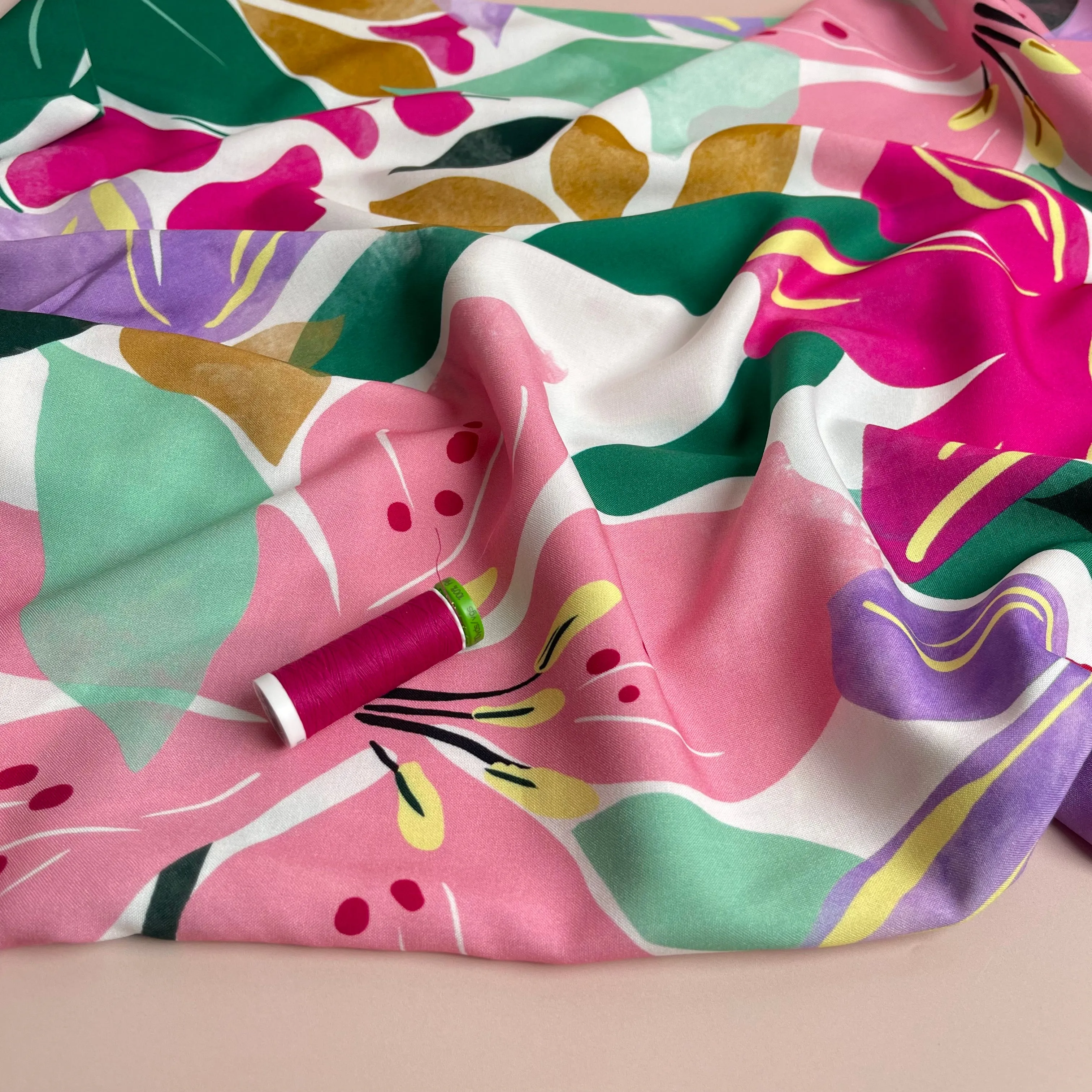 Atelier Jupe - Colour Splash Viscose Fabric