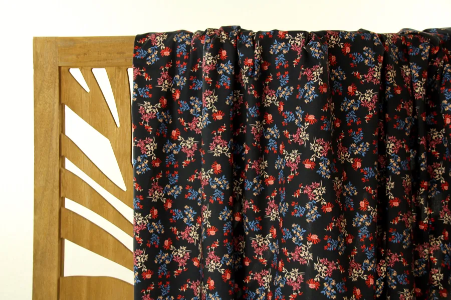 Atelier Jupe - Dried Flower Print Cotton-Stretch Fabric