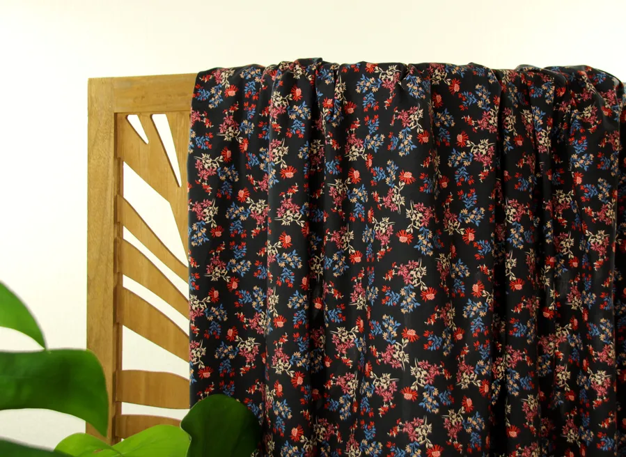 Atelier Jupe - Dried Flower Print Cotton-Stretch Fabric