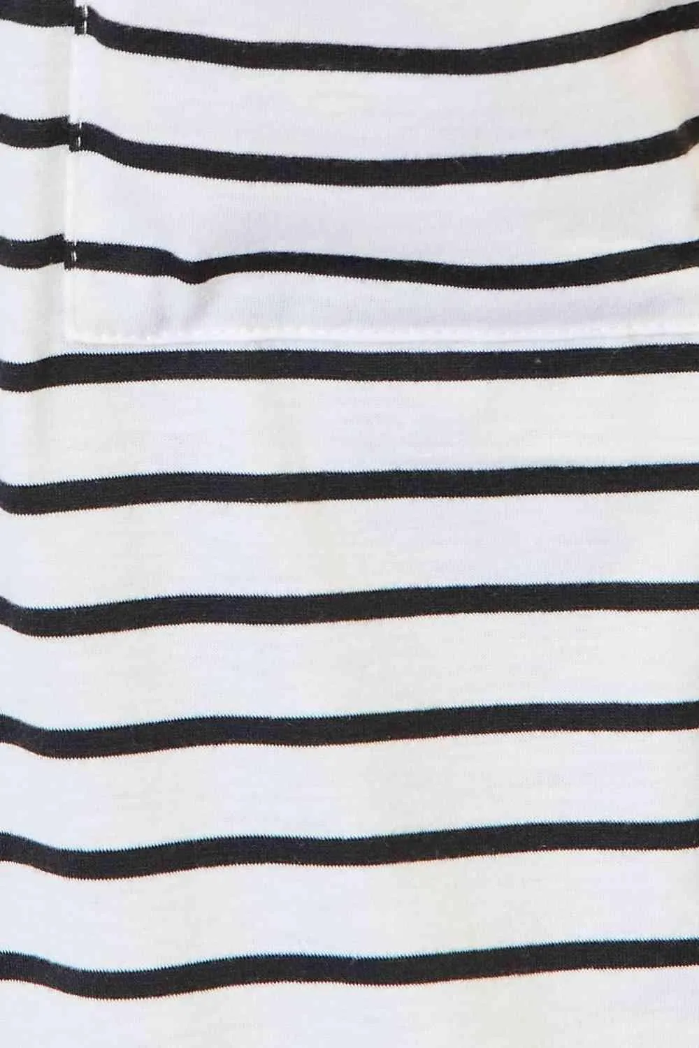 Black And White Longline Womens Striped Cardigan