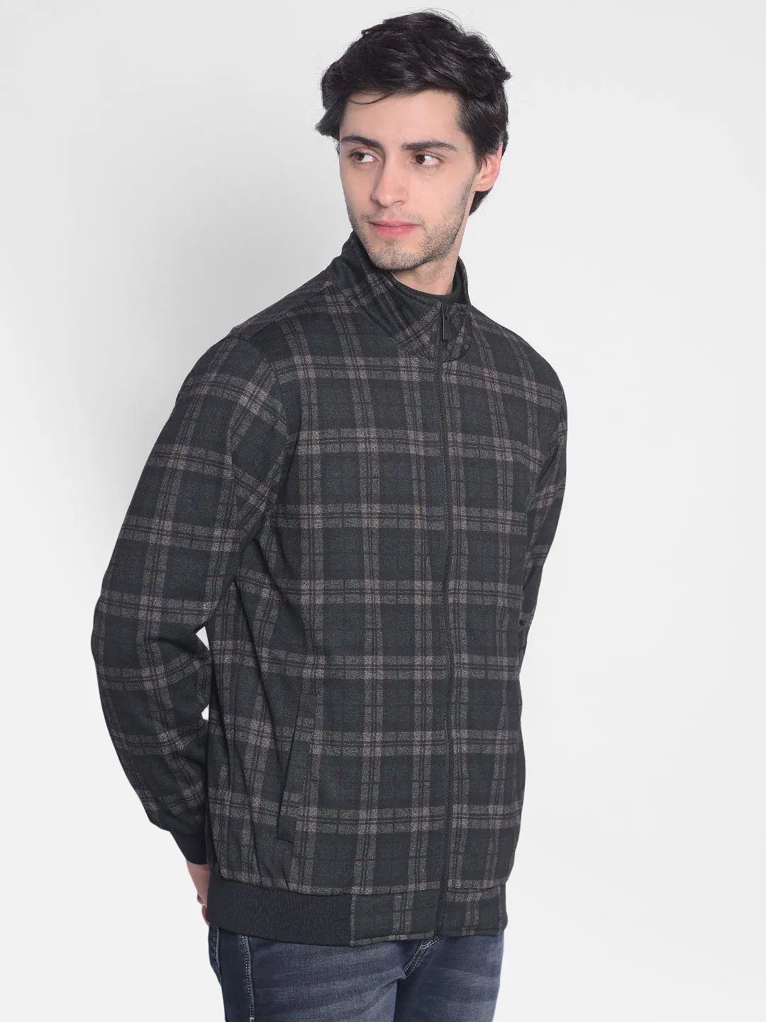 Black Checked Jacket