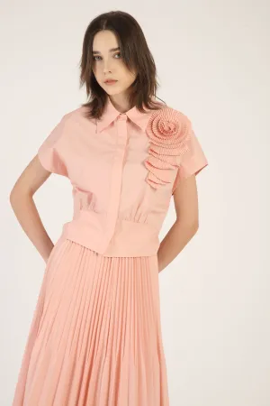 BNI-Y-2444 PINK ROSE TOP