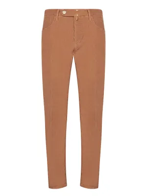 Brown Velvet Tailored Trousers