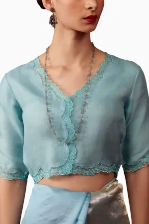 Celestial Ice Blue Blouse