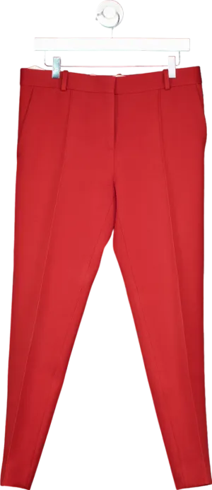 Celine Red Tailored Trousers UK 10