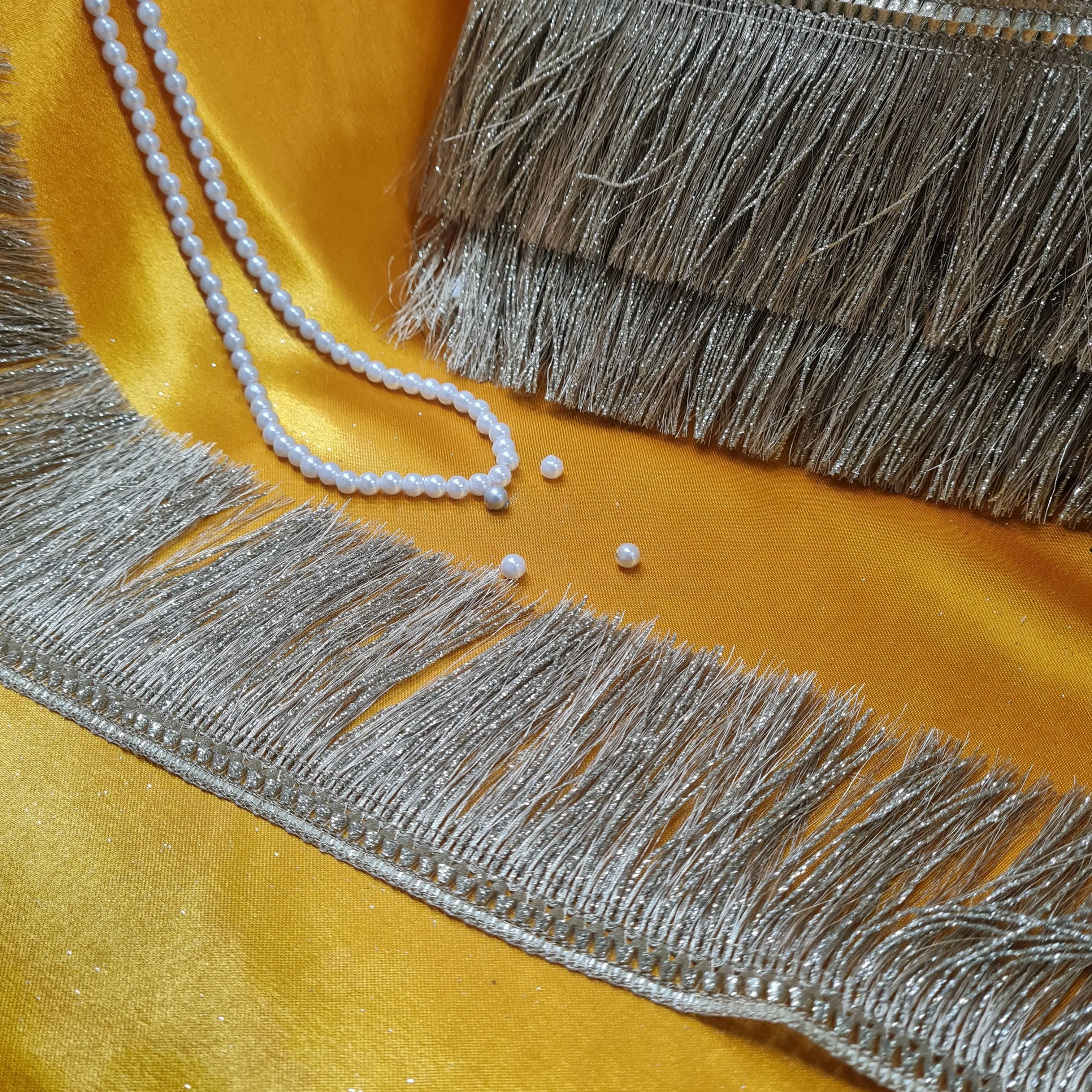 Classic Dull Gold Heavy Kiran Lace
