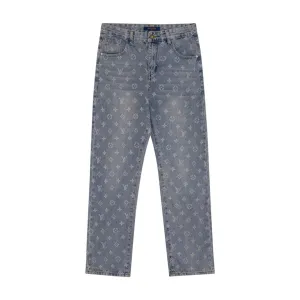 classic printed jeans