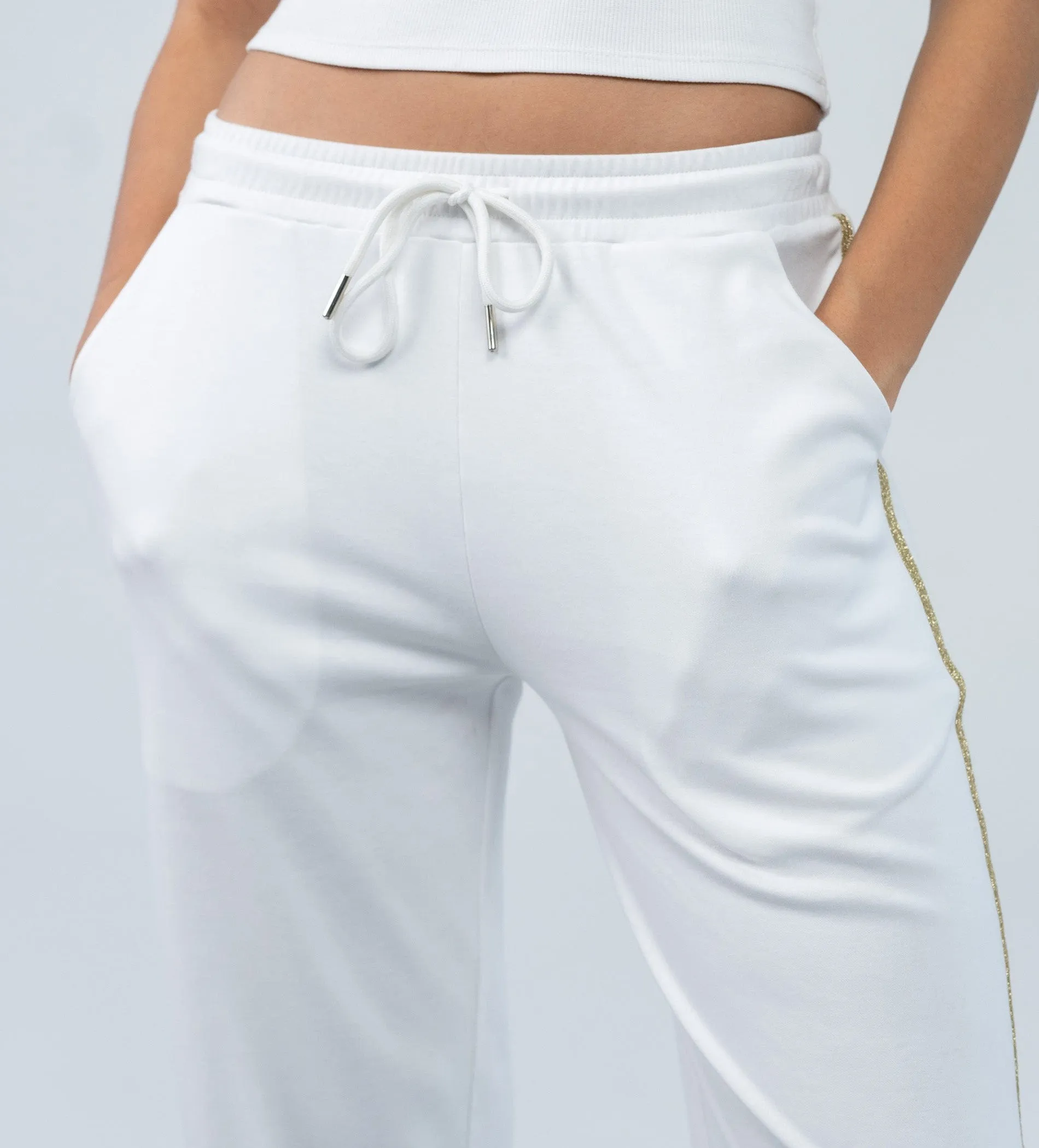 Classic white Trackpants
