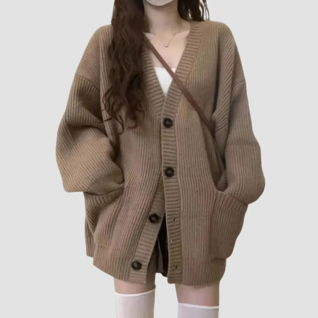 Cozy Oversized Cardigan with Pockets