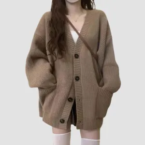 Cozy Oversized Cardigan with Pockets