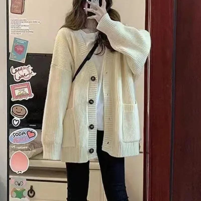 Cozy Oversized Cardigan with Pockets
