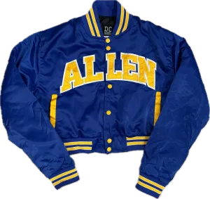 Crop Allen University Bomber Jacket