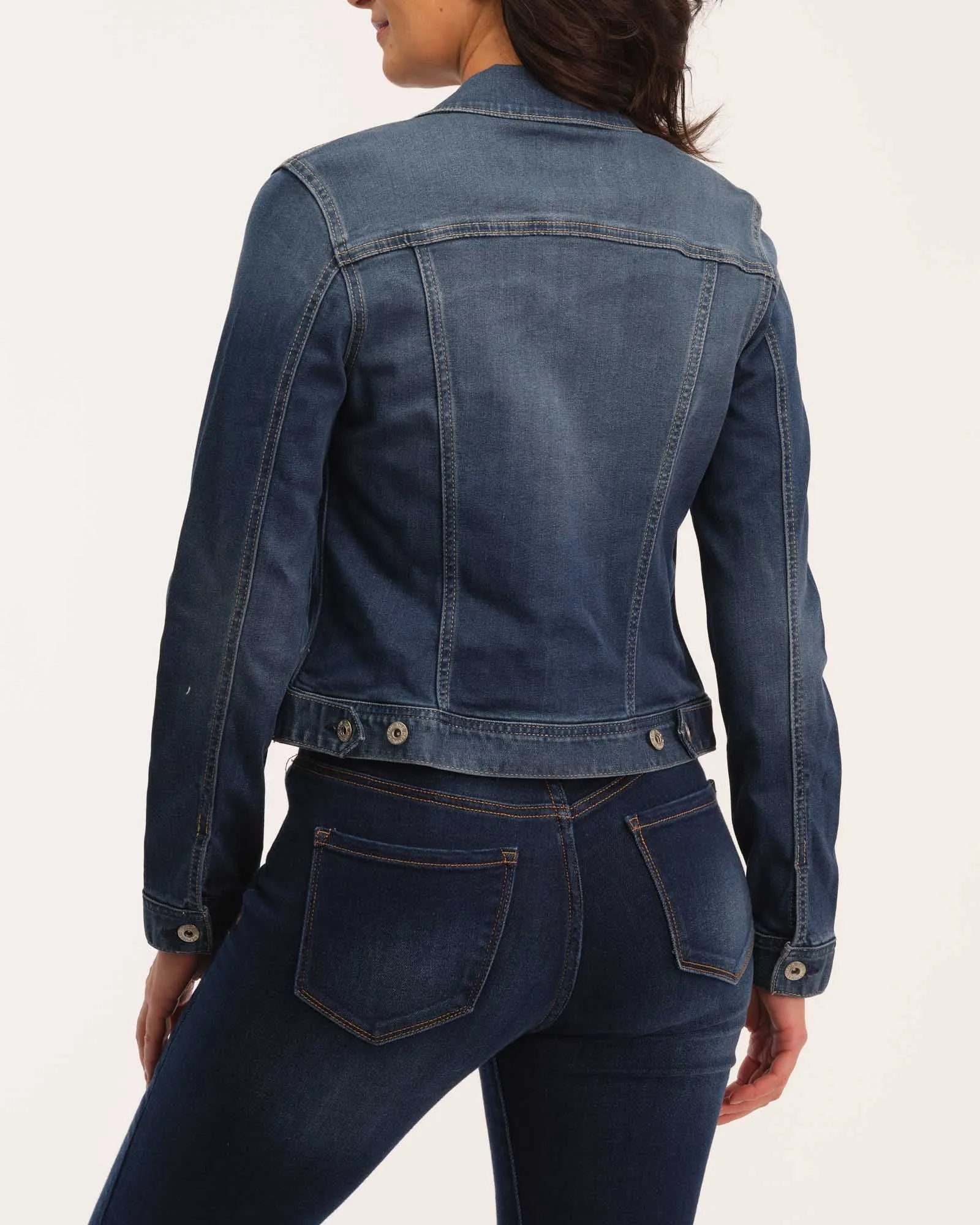 Cut Seam Detail Denim Jacket