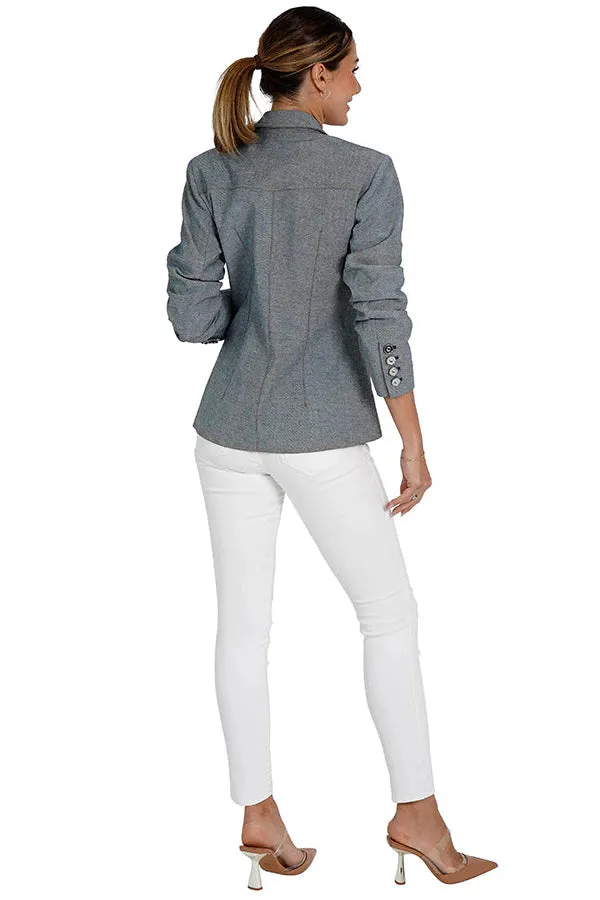 denim blazer