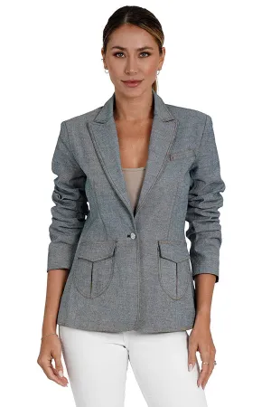 denim blazer
