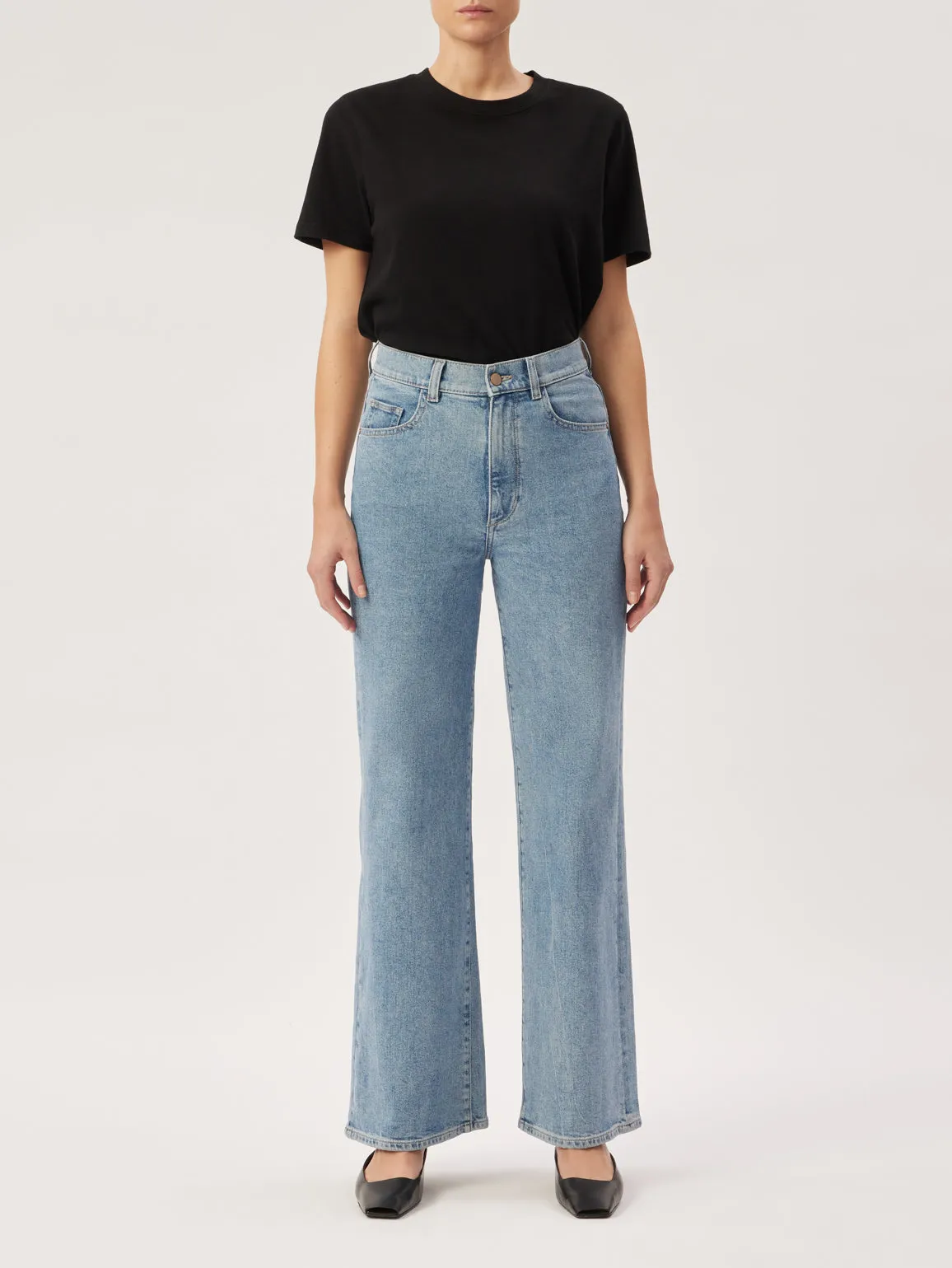 DL1961 Black essential tee