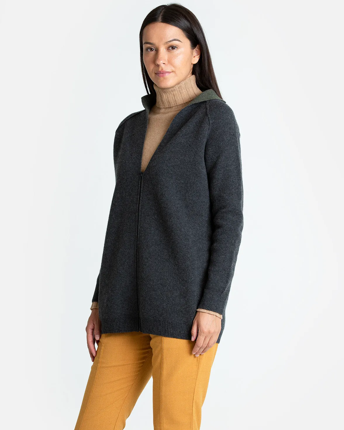 Double Faced Cashmere Coatigan