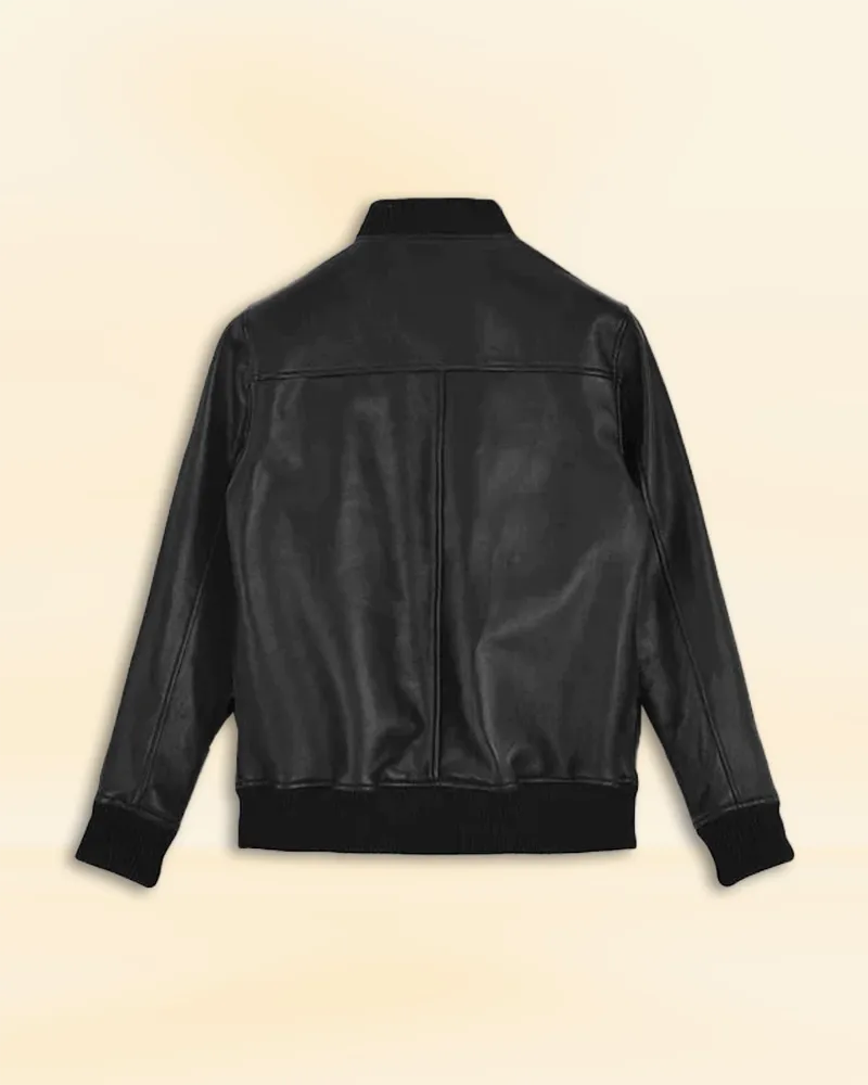 Elegant Black Sheep Leather Jacket Worn By Tom Holland | Tom Holland Elegant Black Sheep Leather Jacket