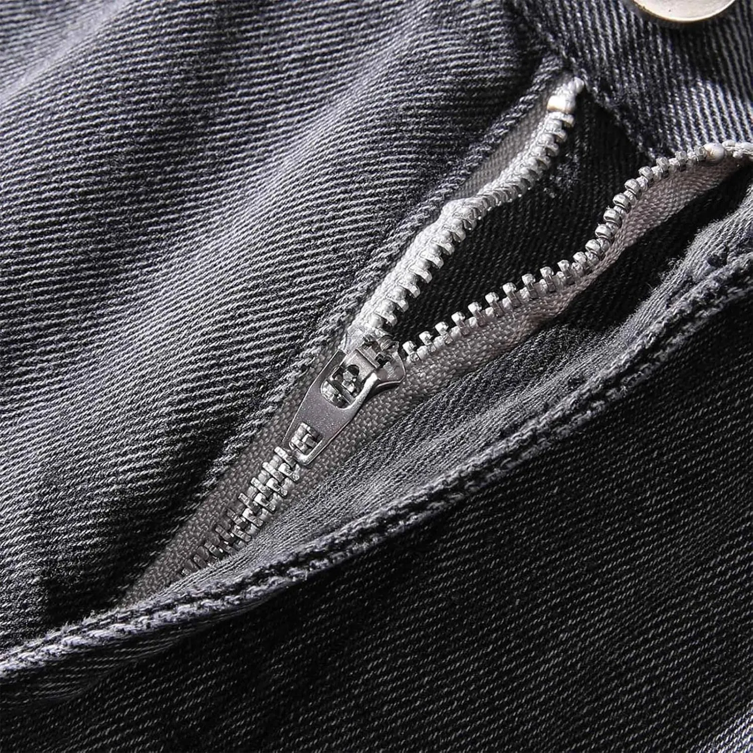 evzosrz Men's Straight Jeans Casual Elastic Waist Pants Denim Slim Fit Straight Sweatpant Regular Jeans Trousers Streetwear