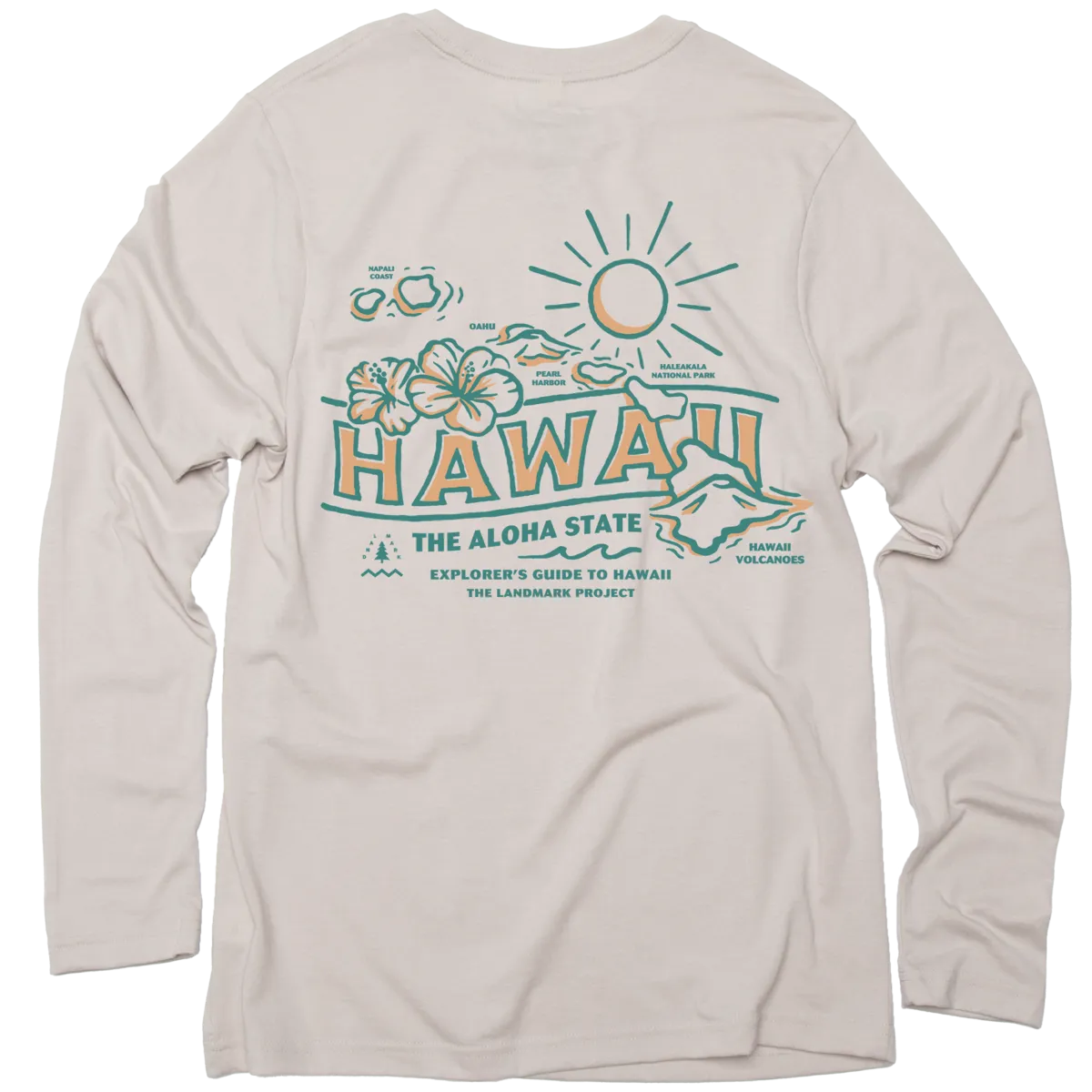 Explore Hawaii Long Sleeve Pocket T-shirt