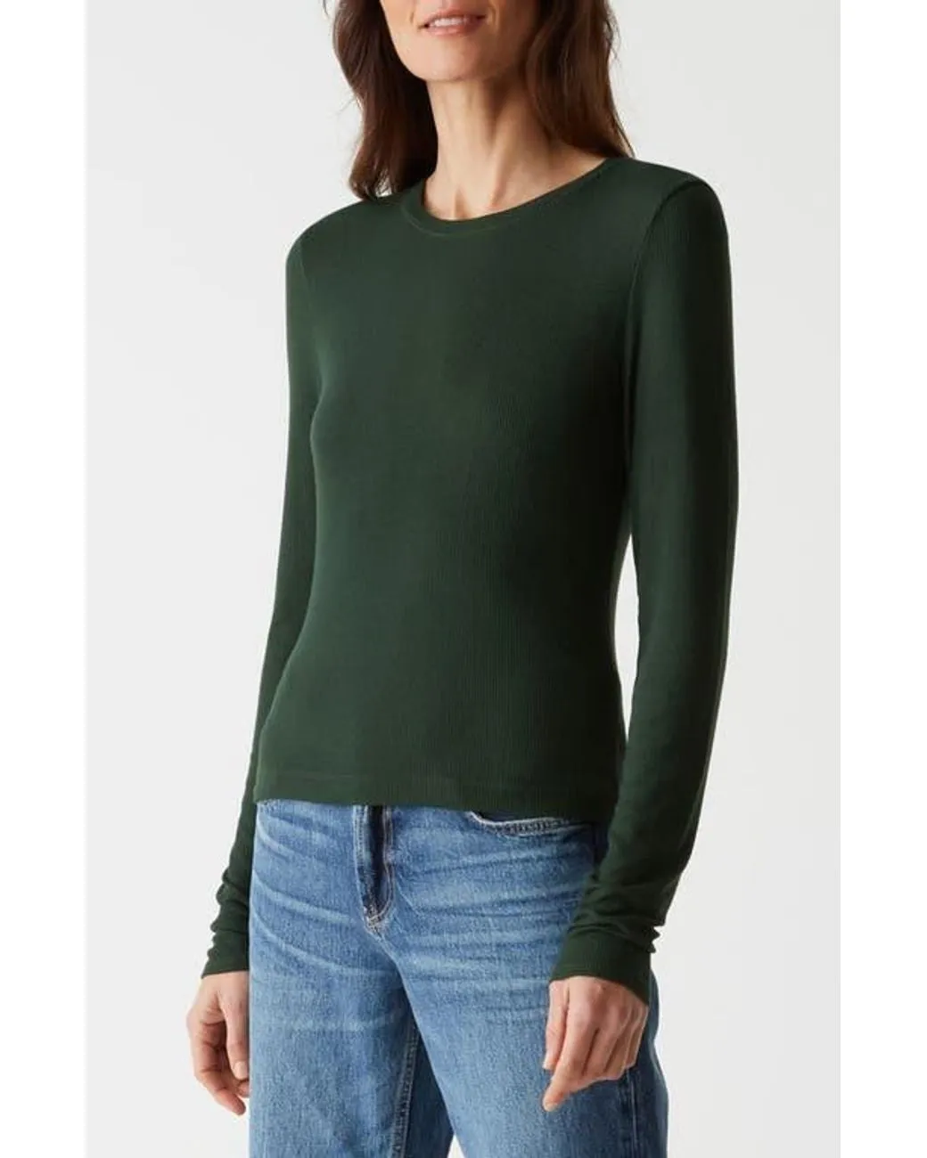 Finn Ribbed Crew Neck Top