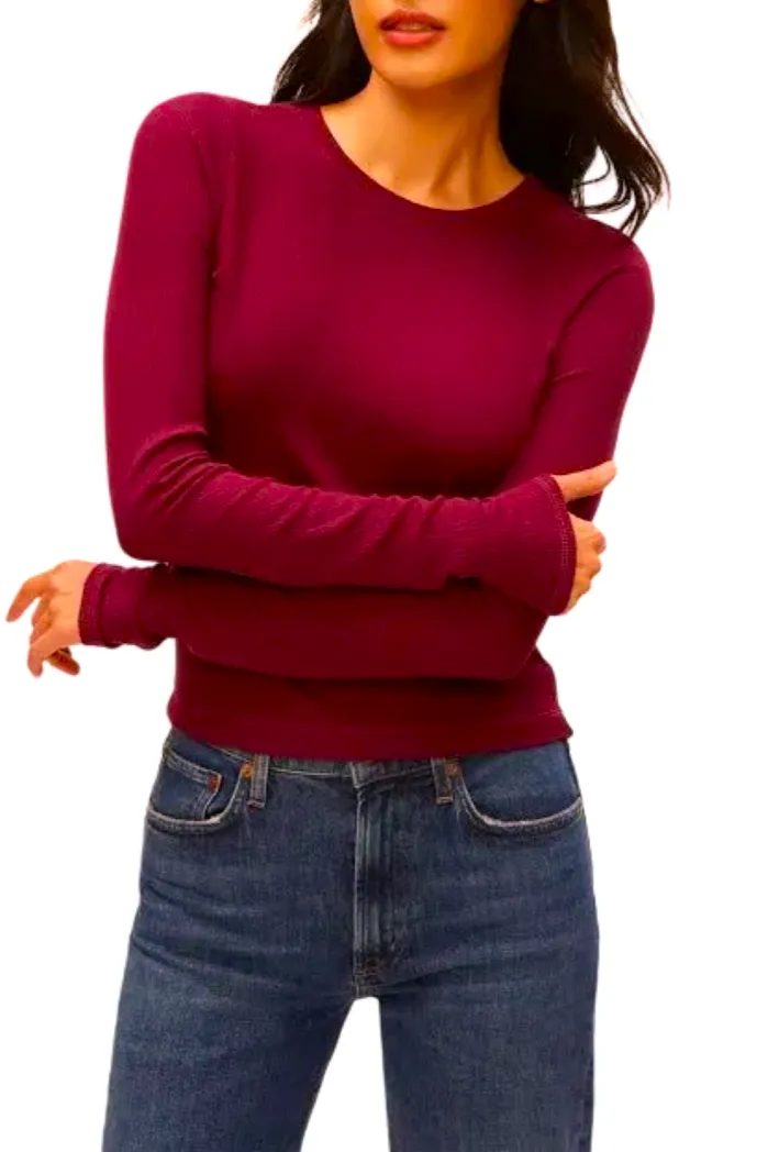 Finn Ribbed Crew Neck Top