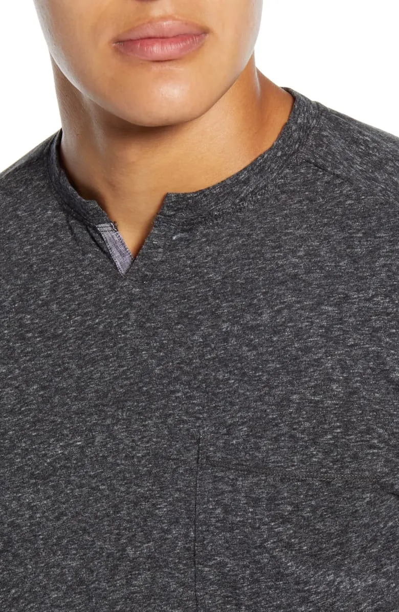 Good Man Brand LS Victory V-Notch Tee Charcoal Heather