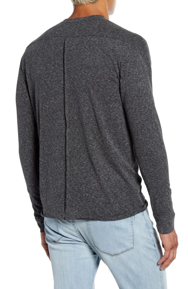Good Man Brand LS Victory V-Notch Tee Charcoal Heather