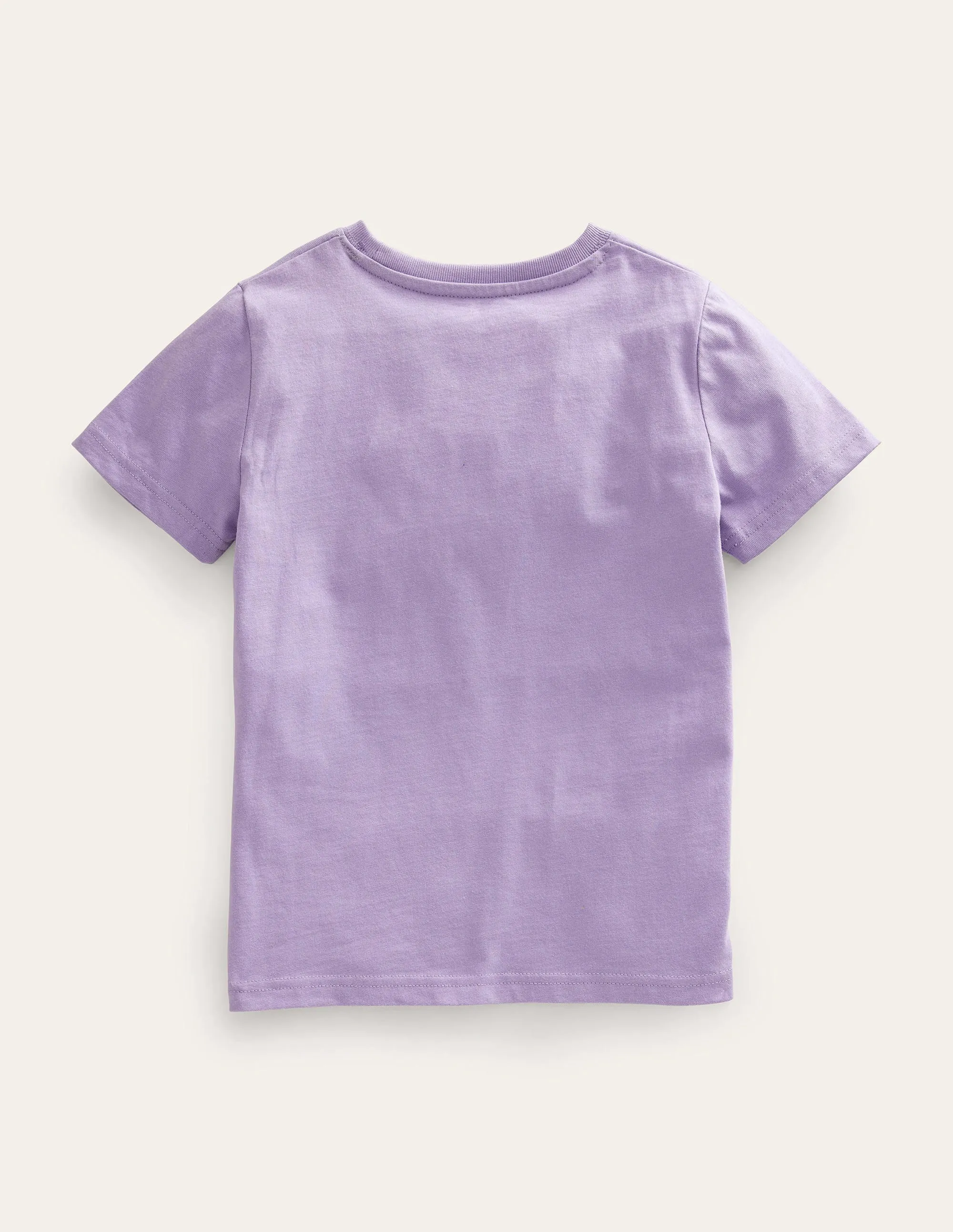 Graphic-Print Cotton T-Shirt-Misty Lavender