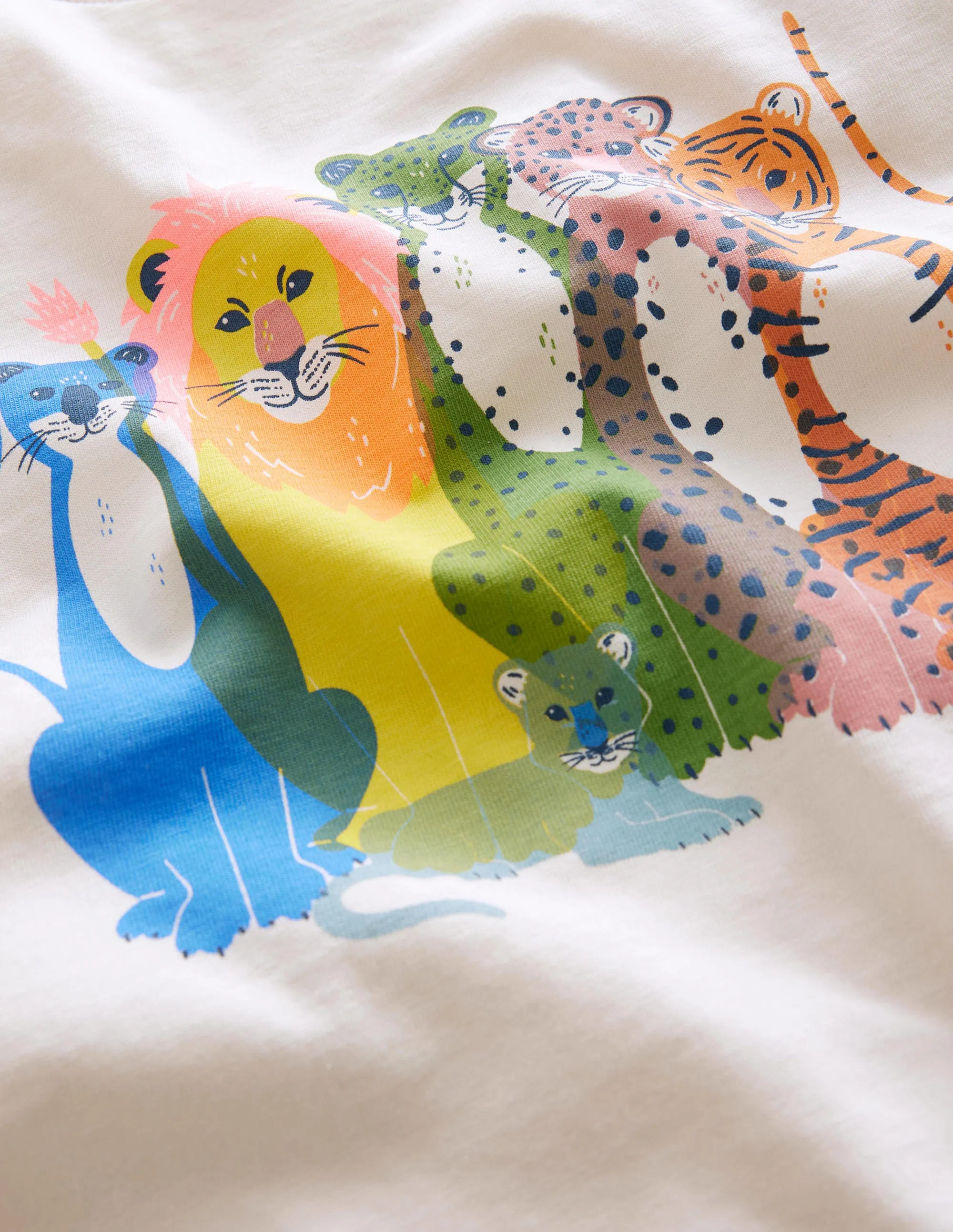 Graphic-Print Cotton T-Shirt-Vanilla Pod Cats