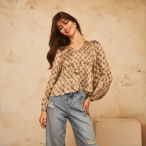 Green 'Anala' Blouse by NKN Nekane
