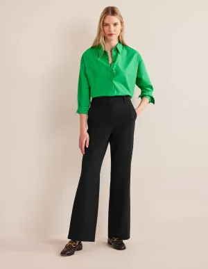 Hampshire Flared Trousers-Black
