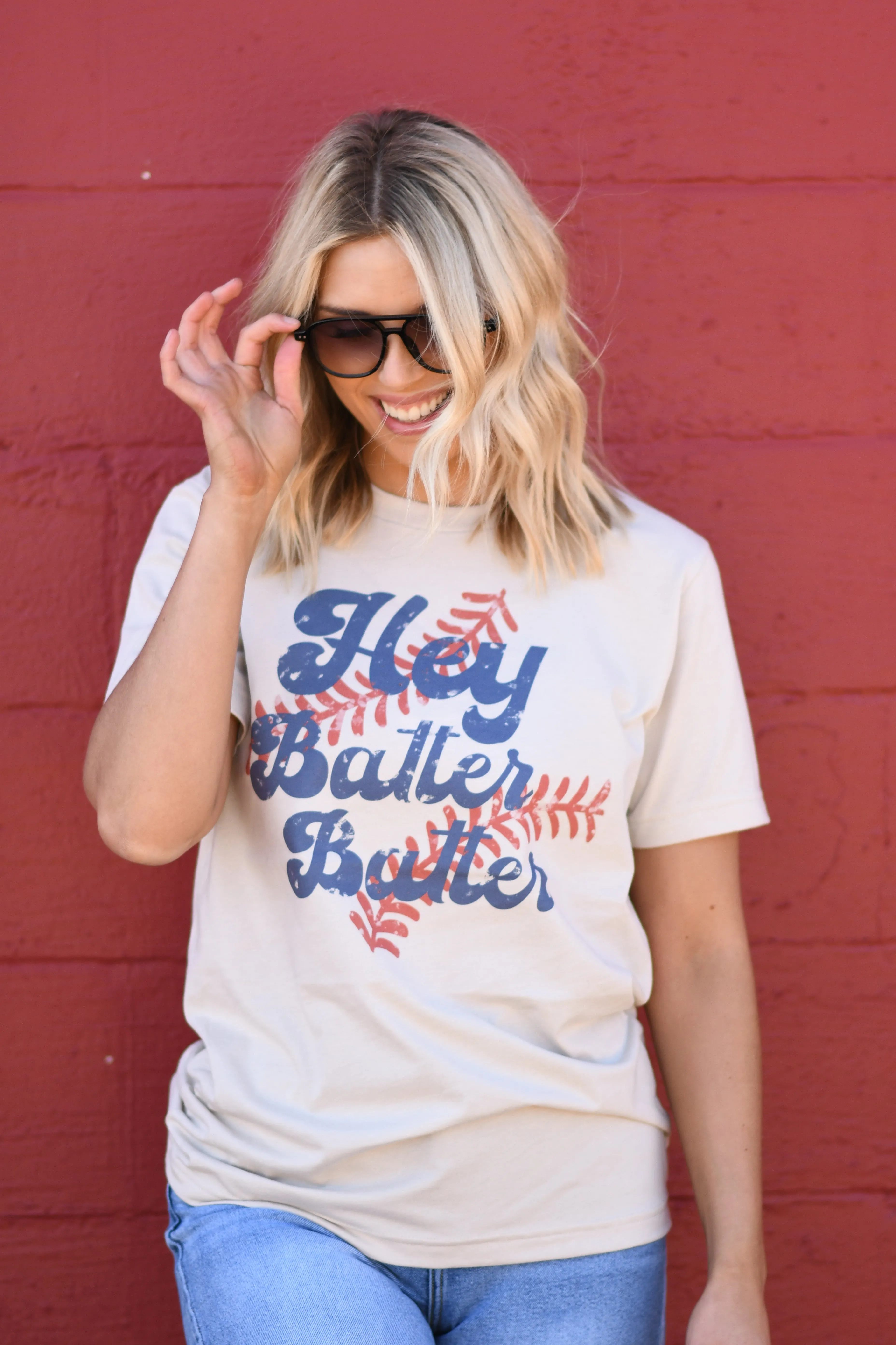 Hey Batter Batter Graphic Tee