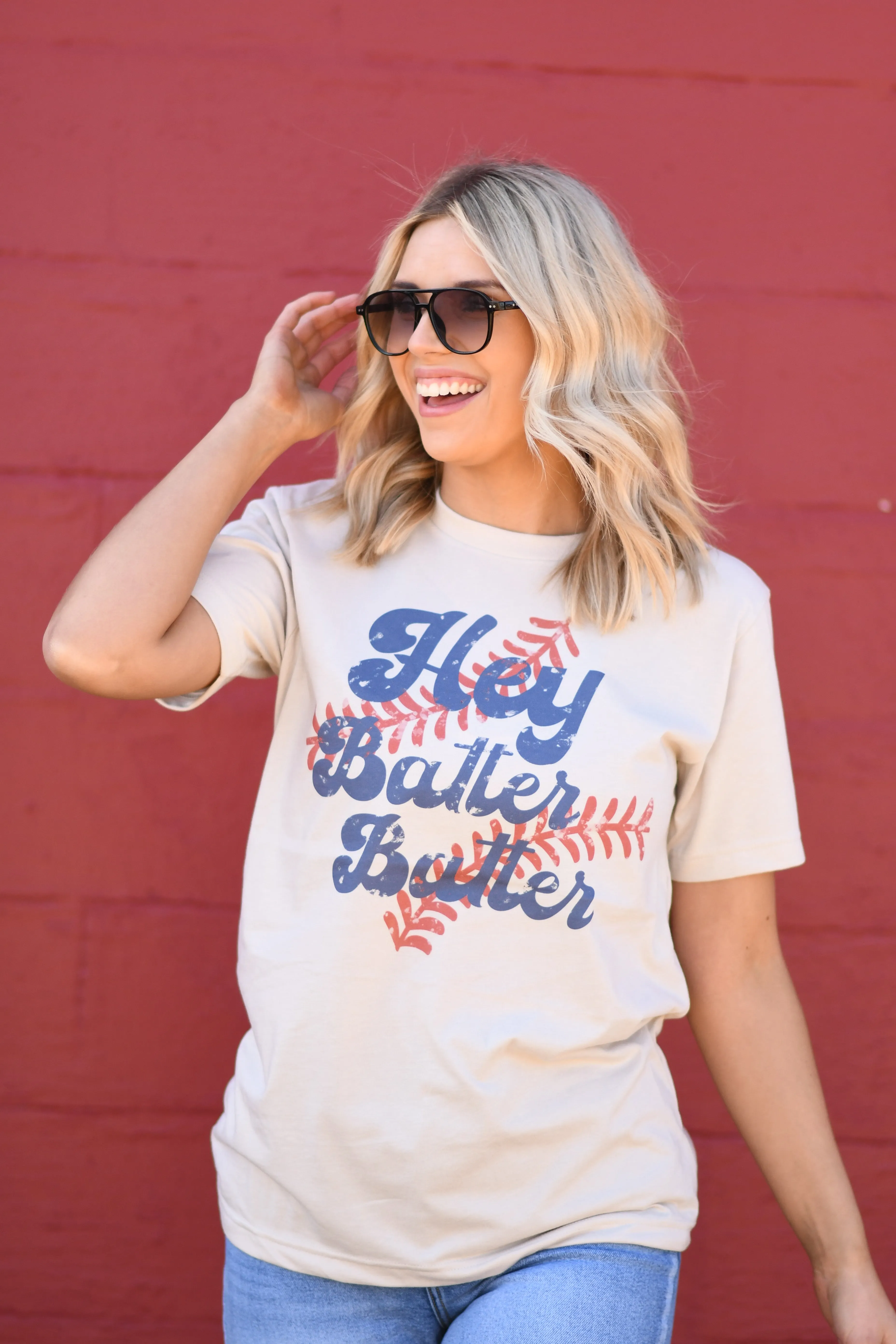 Hey Batter Batter Graphic Tee