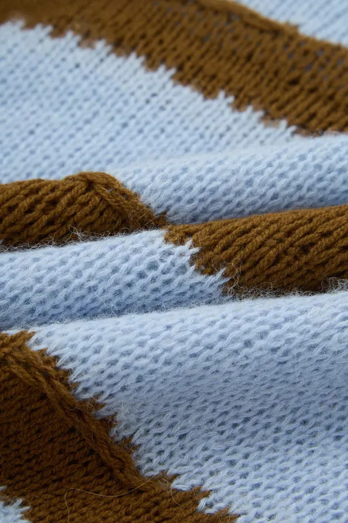 Ixworth Hand Painted Striped Sweater in Alpaca-Wool Knit