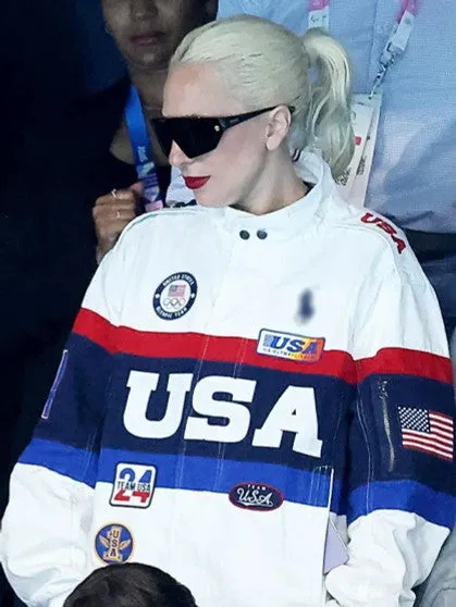 Lady Gaga Olympics 2024 Paris Team Jacket