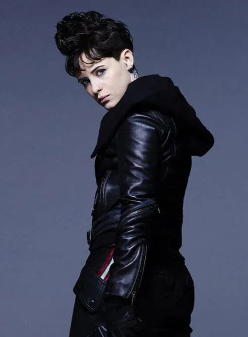 Leather Jacket worn by Claire Foy