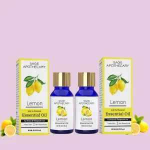 Lemon Essential Oil Skin, Hair, Scalp, Face, Nails pack to 2