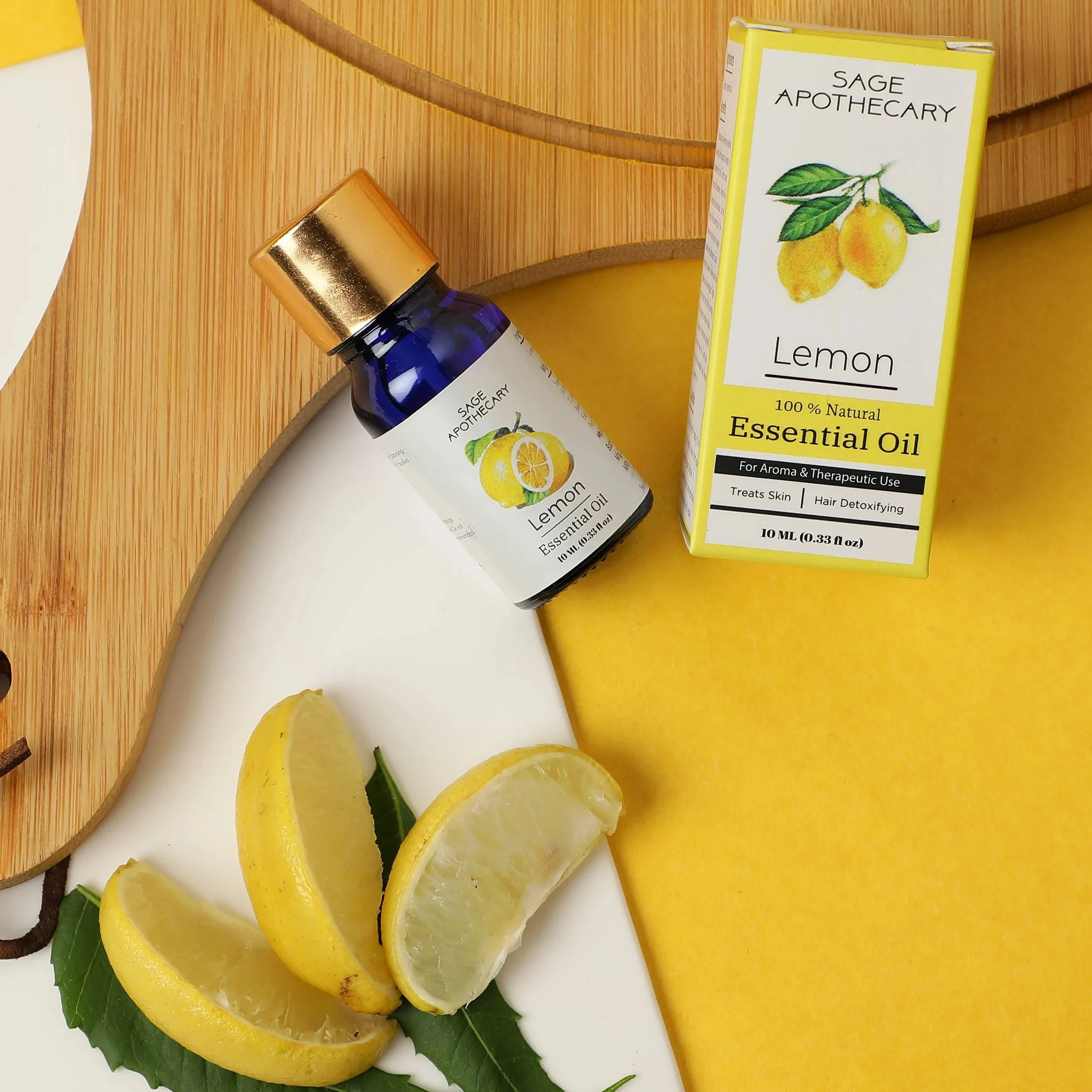 Lemon Essential Oil Skin, Hair, Scalp, Face, Nails pack to 2