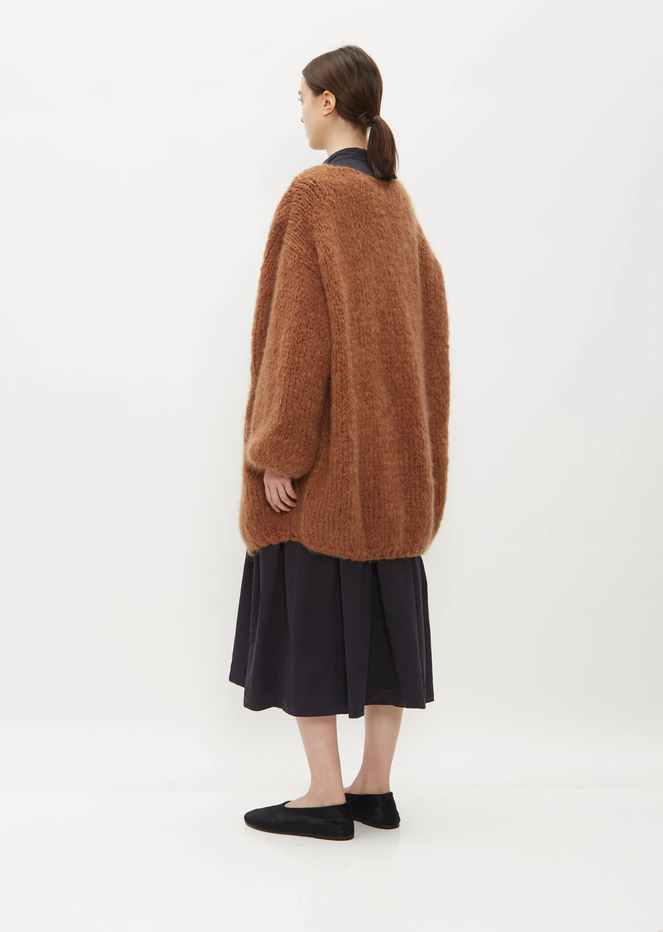 Long Cardigan — Camel