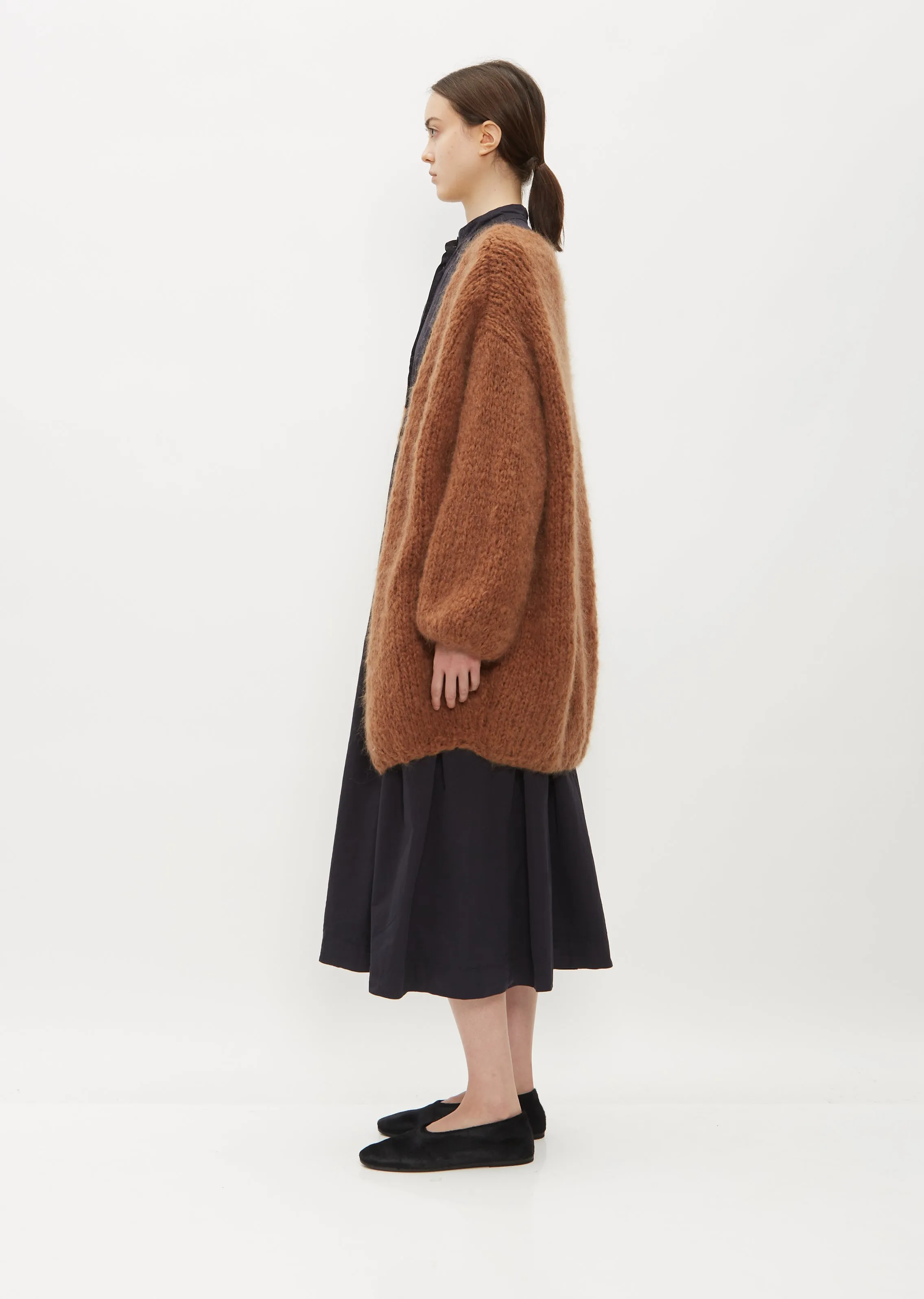 Long Cardigan — Camel