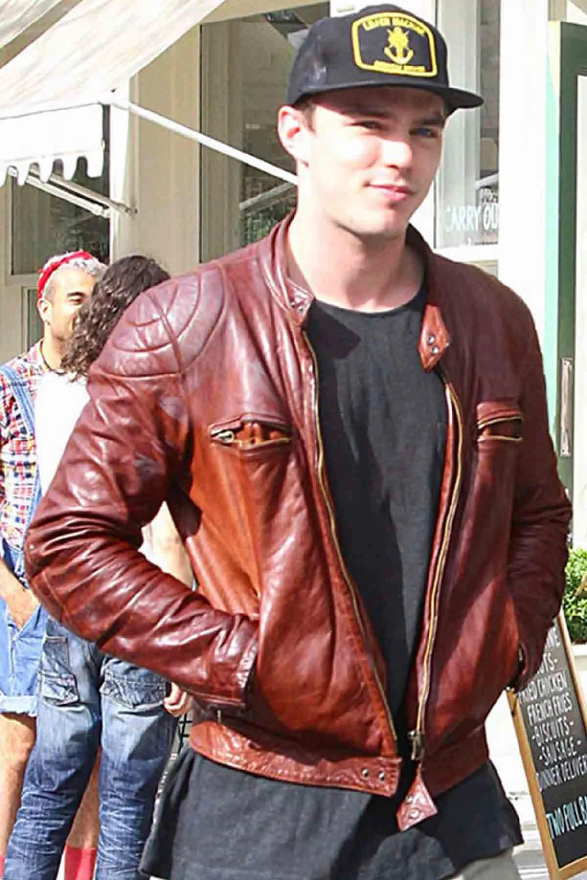 Mad Max Leather Jacket Worn By Nicholas Hoults | Nicholas Hoults Mad Max Leather Jacket