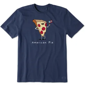 Men's American Pizza Pie Short-Sleeve Crusher Tee - Darkest Blue