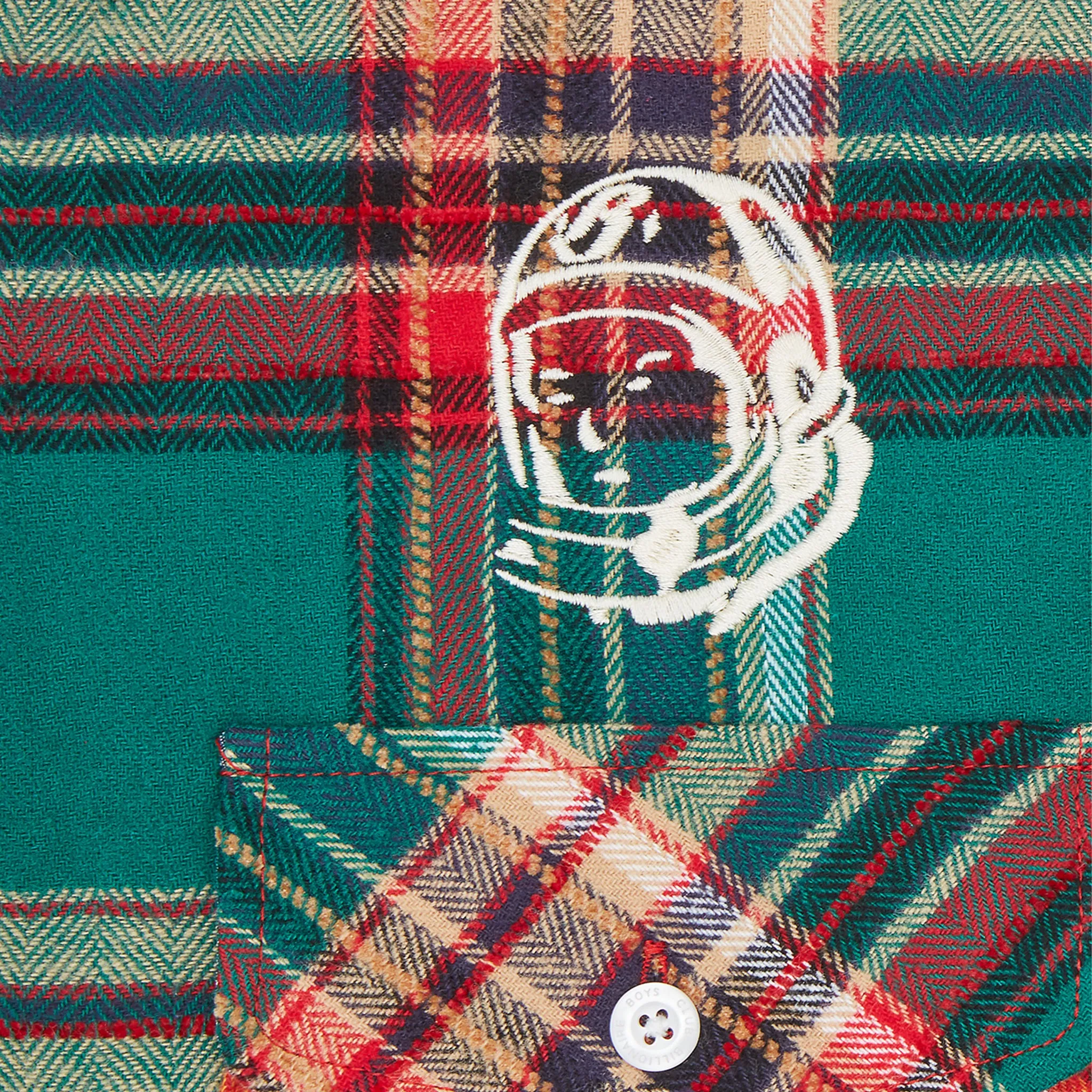 Mens Billionaire Boy's Club Multi Check Patchwork Check Overshirt
