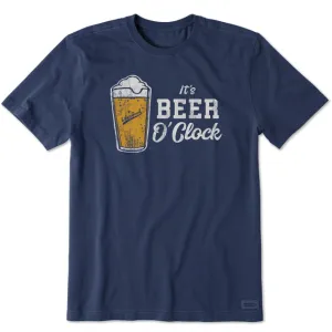 Men's It's Beer O'Clock Short-Sleeve Crusher Tee - Darkest Blue