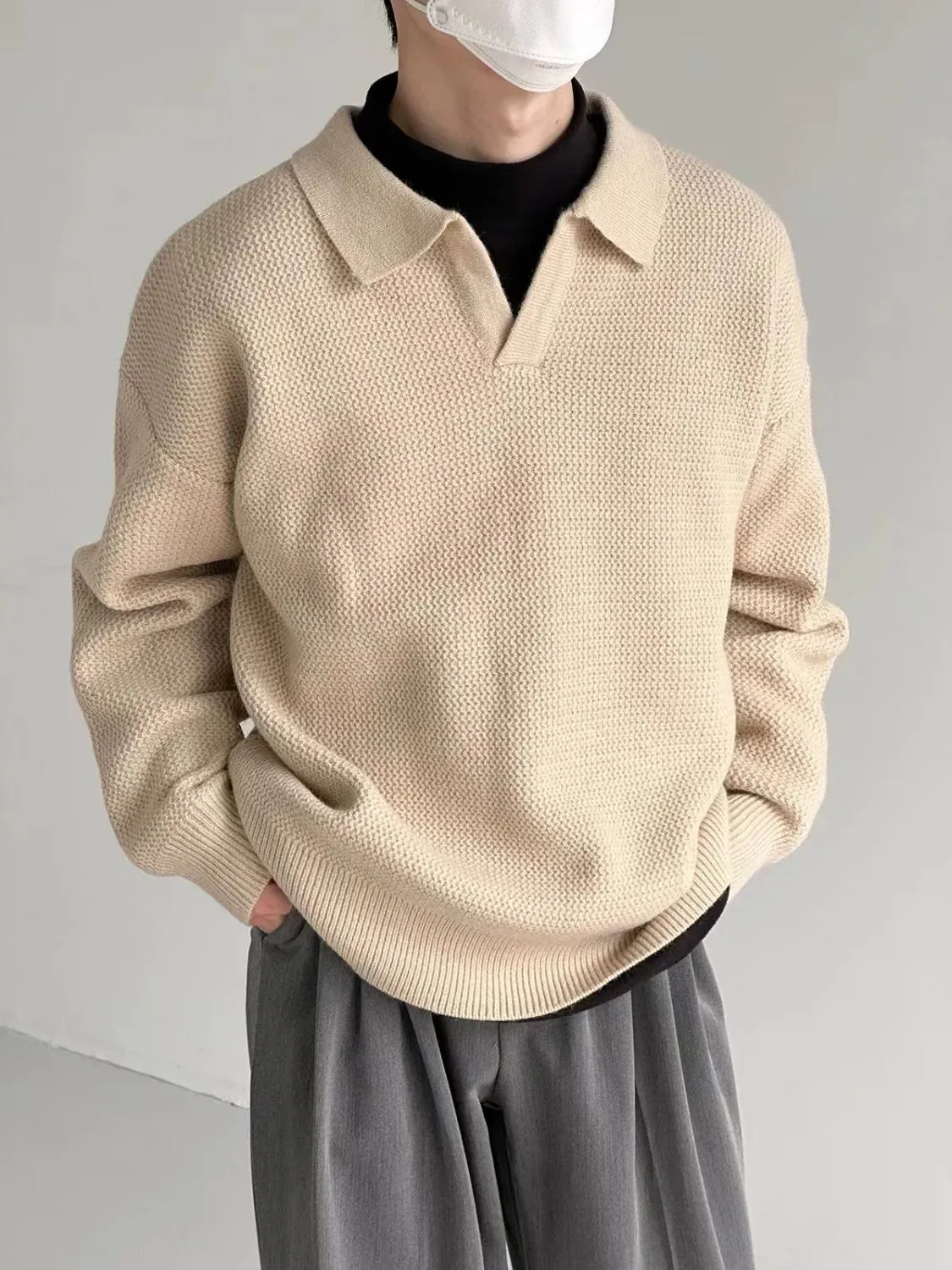 Men's Oversized Knitted Sweater
